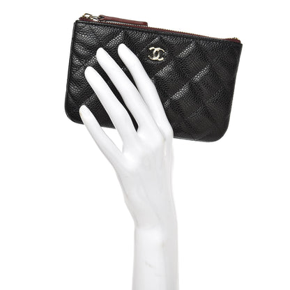 Chanel Caviar Quilted Small Cosmetic Case Black 2 of 8