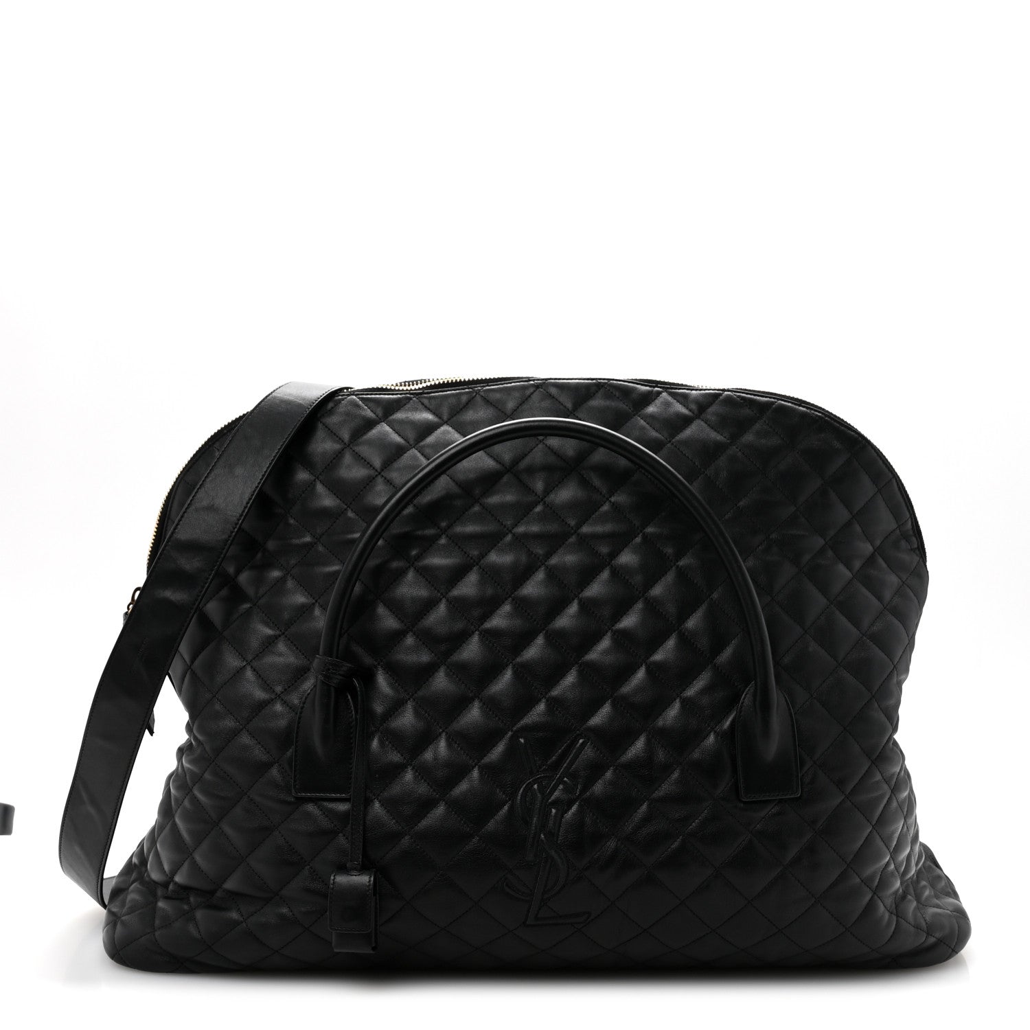 Saint Laurent Calfskin Quilted ES Giant Travel Bag Black 1 of 13