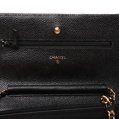 Chanel Caviar Quilted Wallet On Chain WOC Black 11 of 19