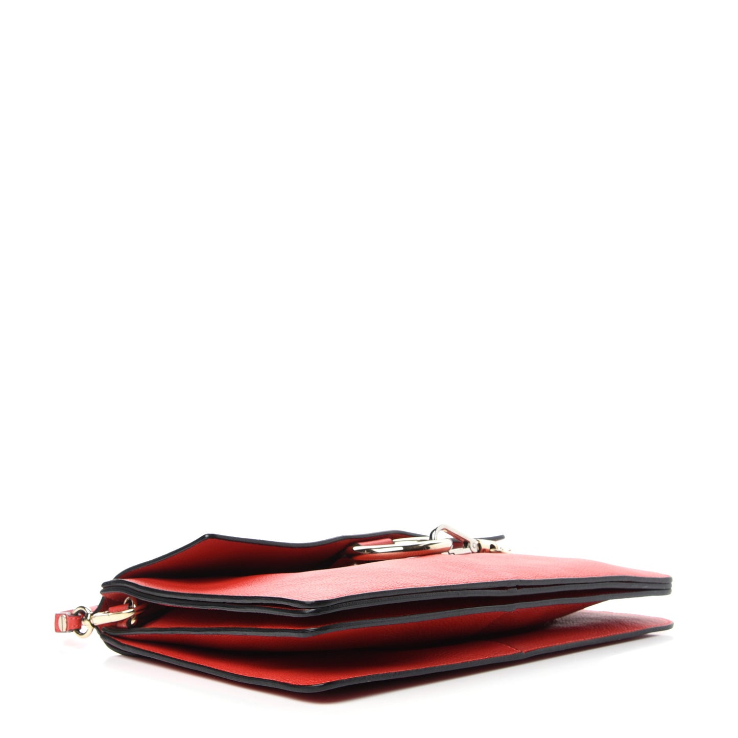 Calfskin Suede Medium Faye Shoulder Bag Sepia Red