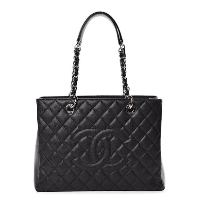 Chanel Caviar Quilted Grand Shopping Tote GST Black 1 of 10