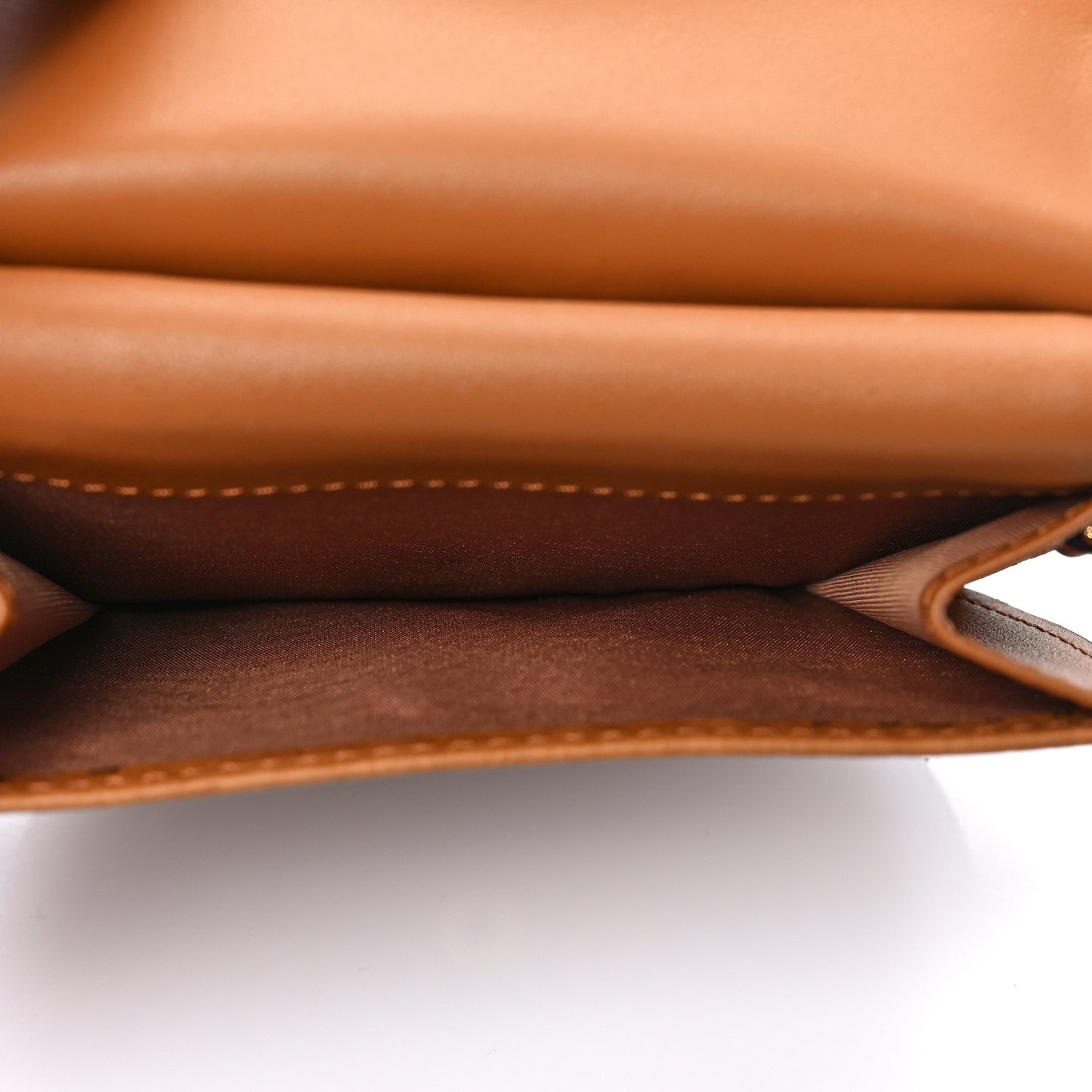 MCM Visetos Small Patricia Round Crossbody Wallet Cognac 4 of 6