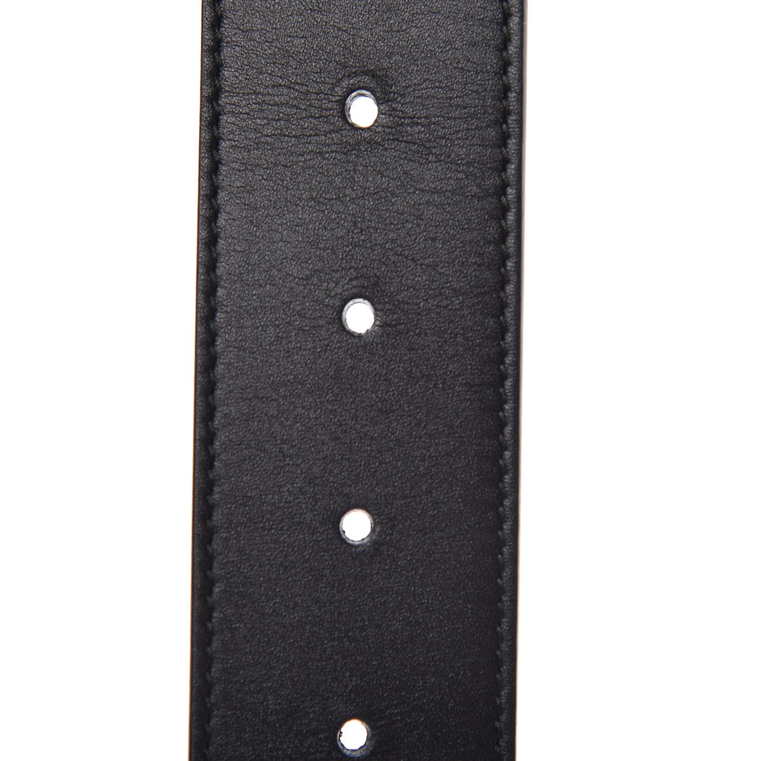 Gucci Moon Calfskin Pearl Double G 40mm Belt 95 38 Black Cream 5 of 6
