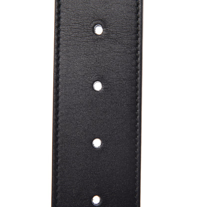 Gucci Moon Calfskin Pearl Double G 40mm Belt 95 38 Black Cream 5 of 6