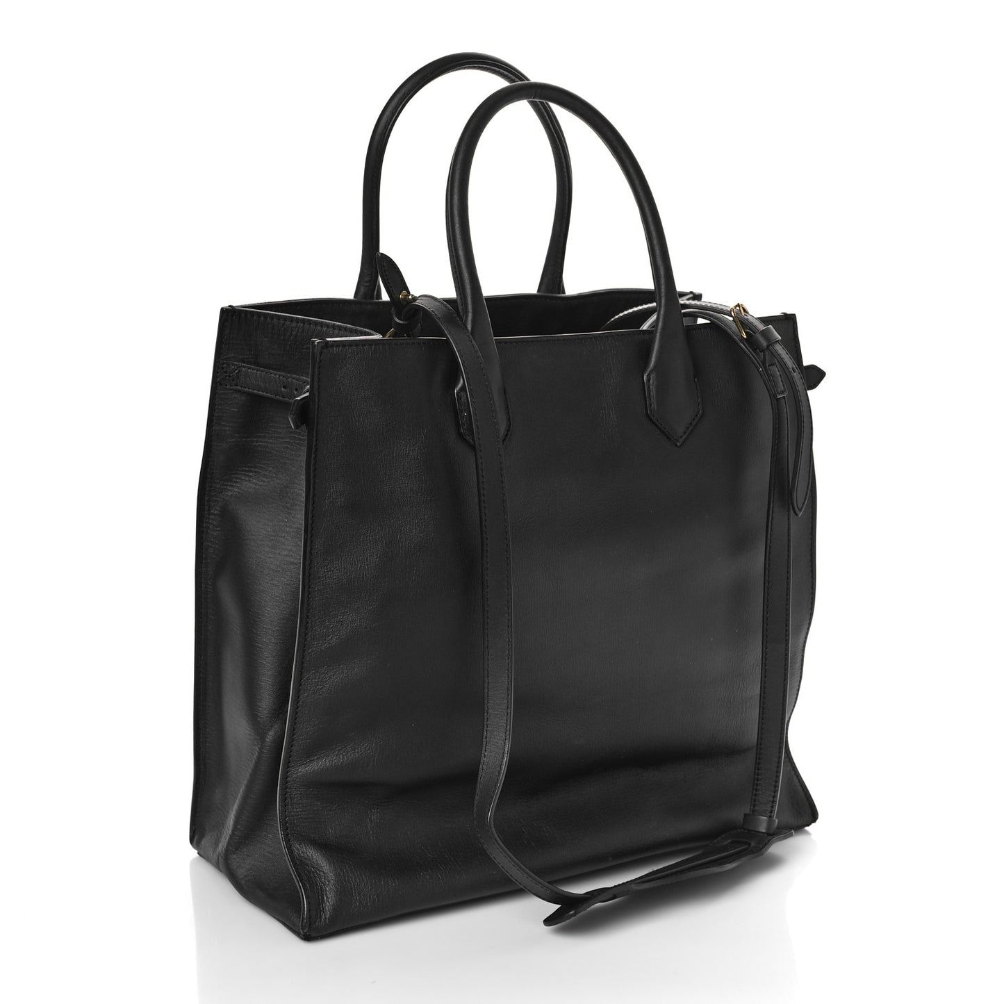 Calfskin Padlock All Afternoon Tote Black