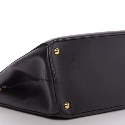 Prada Saffiano Medium Galleria Double Zip Tote Black 8 of 13