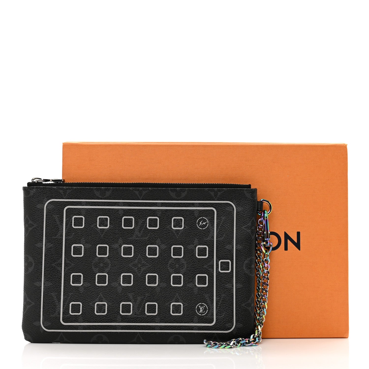Louis Vuitton Monogram Eclipse Fragment Design iPad Pouch 7 of 7