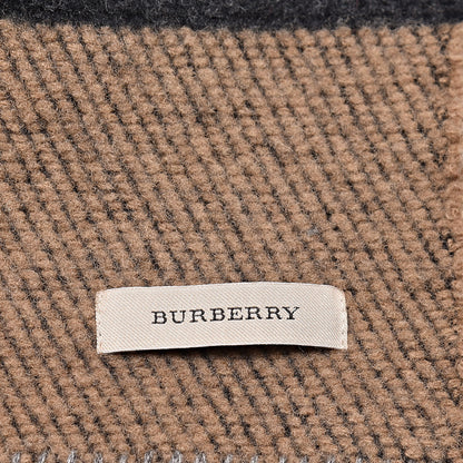 Burberry Wool Cashmere Patchwork Blanket Scarf 4 of 4