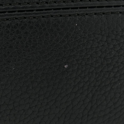 Alexander McQueen Pebbled Calfskin Mini Skull Padlock Zip Around Tote Black 13 of 13