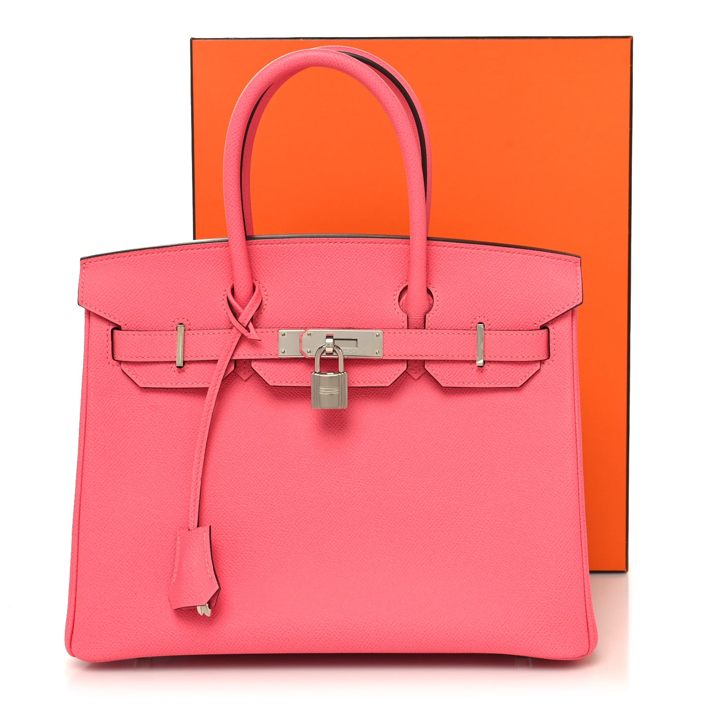 Epsom Birkin 30 Rose Azalee