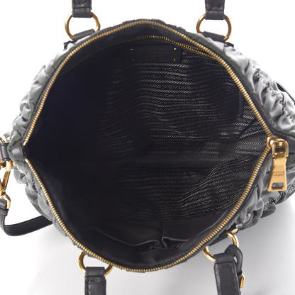 Prada Tessuto Nylon Gaufre Tote Ardesia 7 of 9