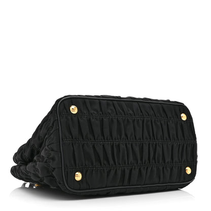 Prada Tessuto Nylon Gaufre Small Tote Black 4 of 10