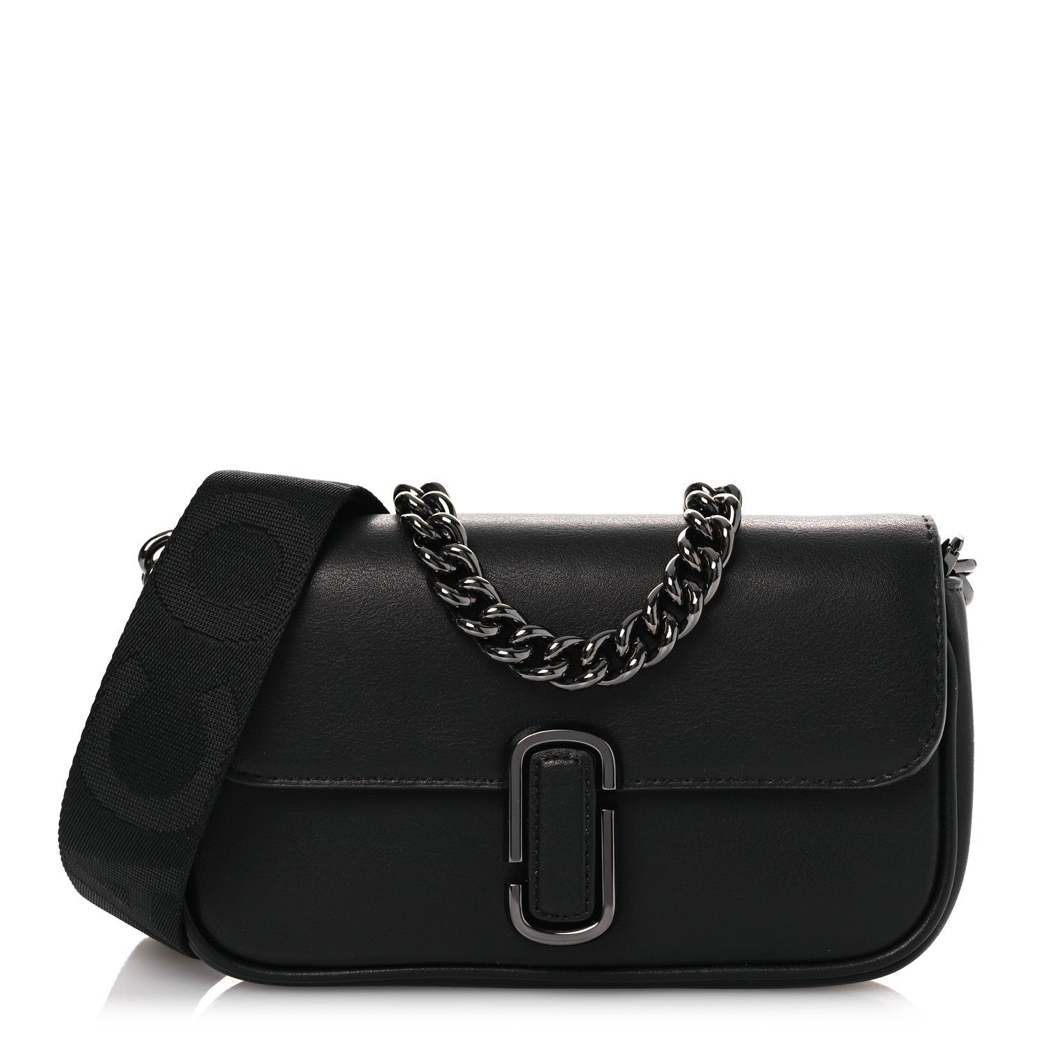 Marc Jacobs Calfskin Mini The J Marc Shoulder Bag Black 2 of 10