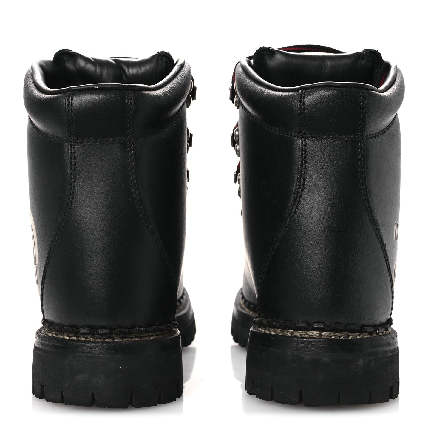 X THE NORTH FACE Calfskin Womens Hiking Ankle Boots 37.5 Black