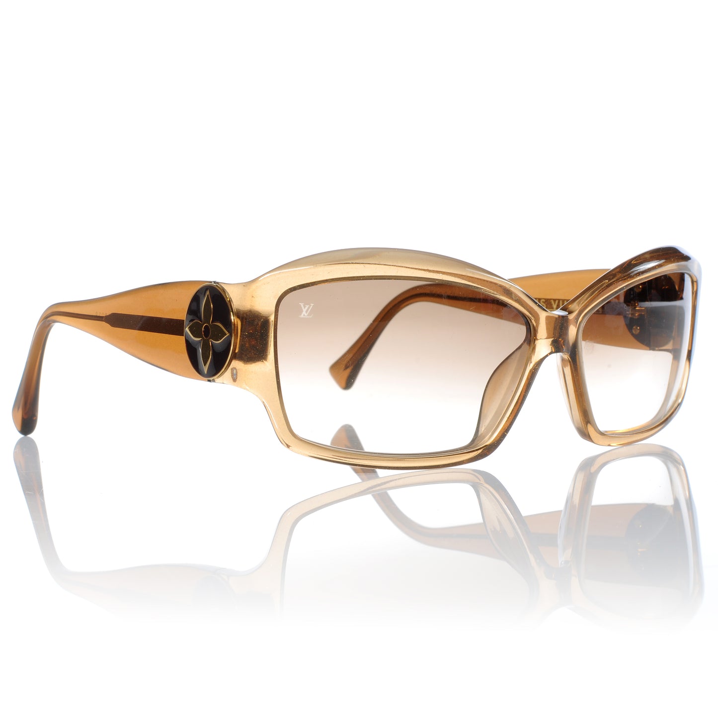 Ursula Strass PM Glitter Sunglasses Dark Honey