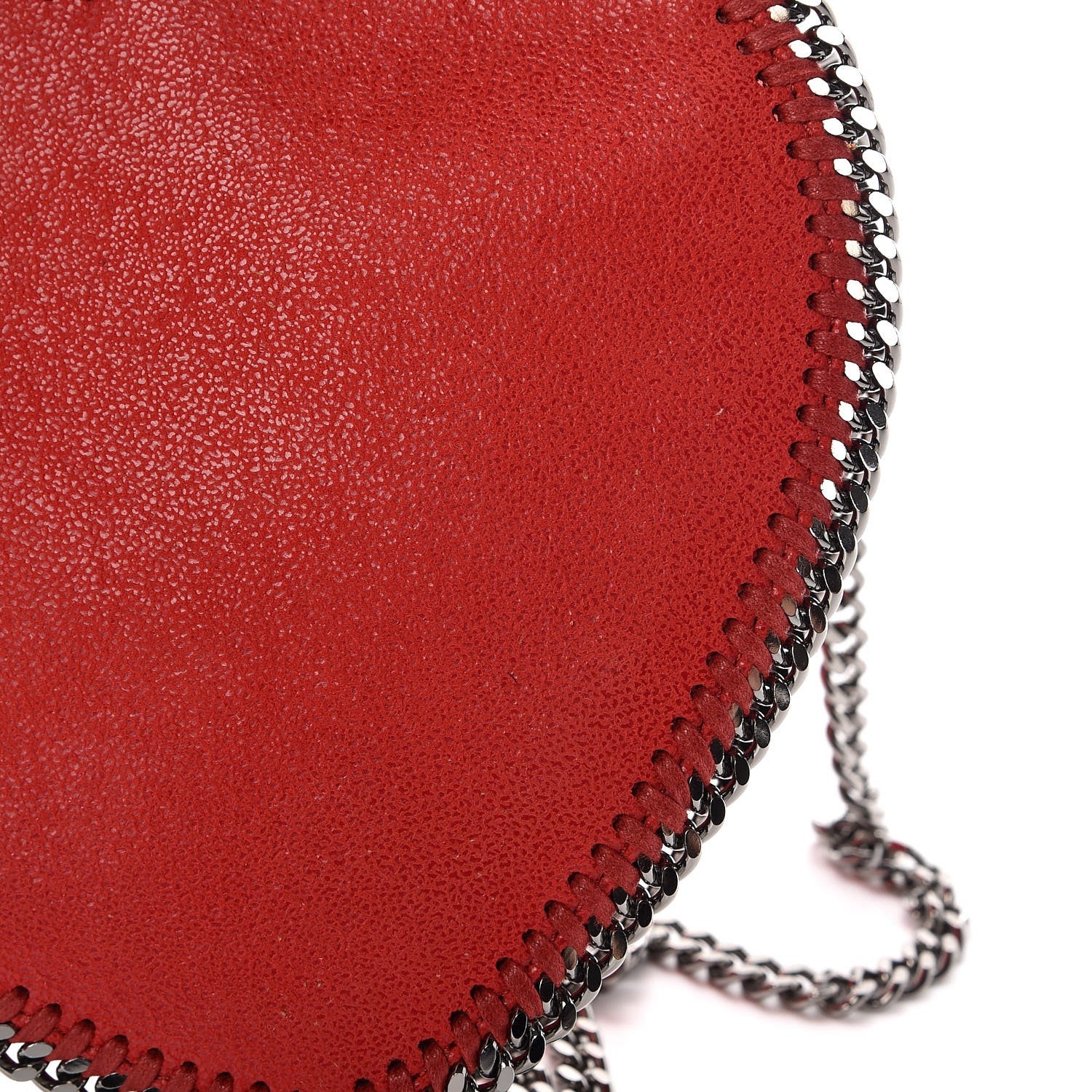 Stella McCartney Shaggy Deer Falabella Heart Crossbody Bag Red 10 of 10