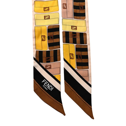 Fendi Silk Baguette Wrappy Scarf Multicolor 2 of 5