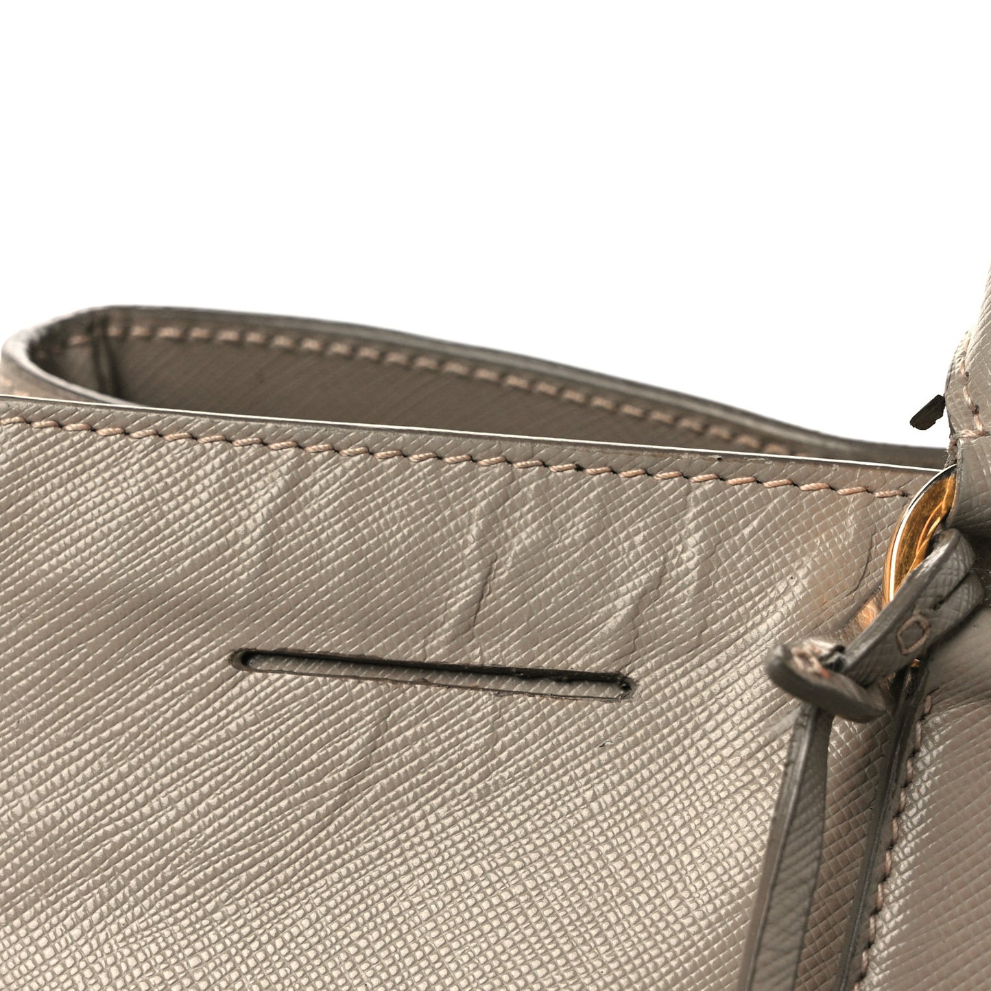 Saffiano Medium Galleria Double Zip Tote Argilla