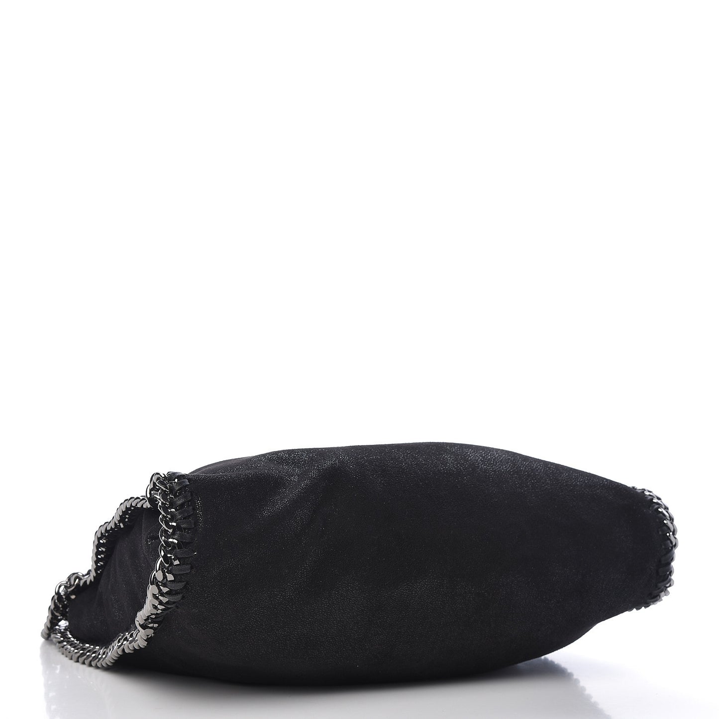 Shaggy Deer Small Falabella Fold Over Tote Black