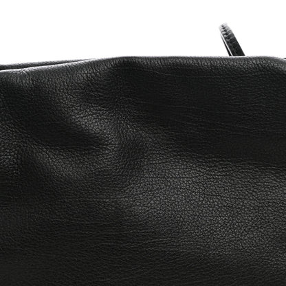 The Row Grained Calfskin Bourse Clutch Black 7 of 9