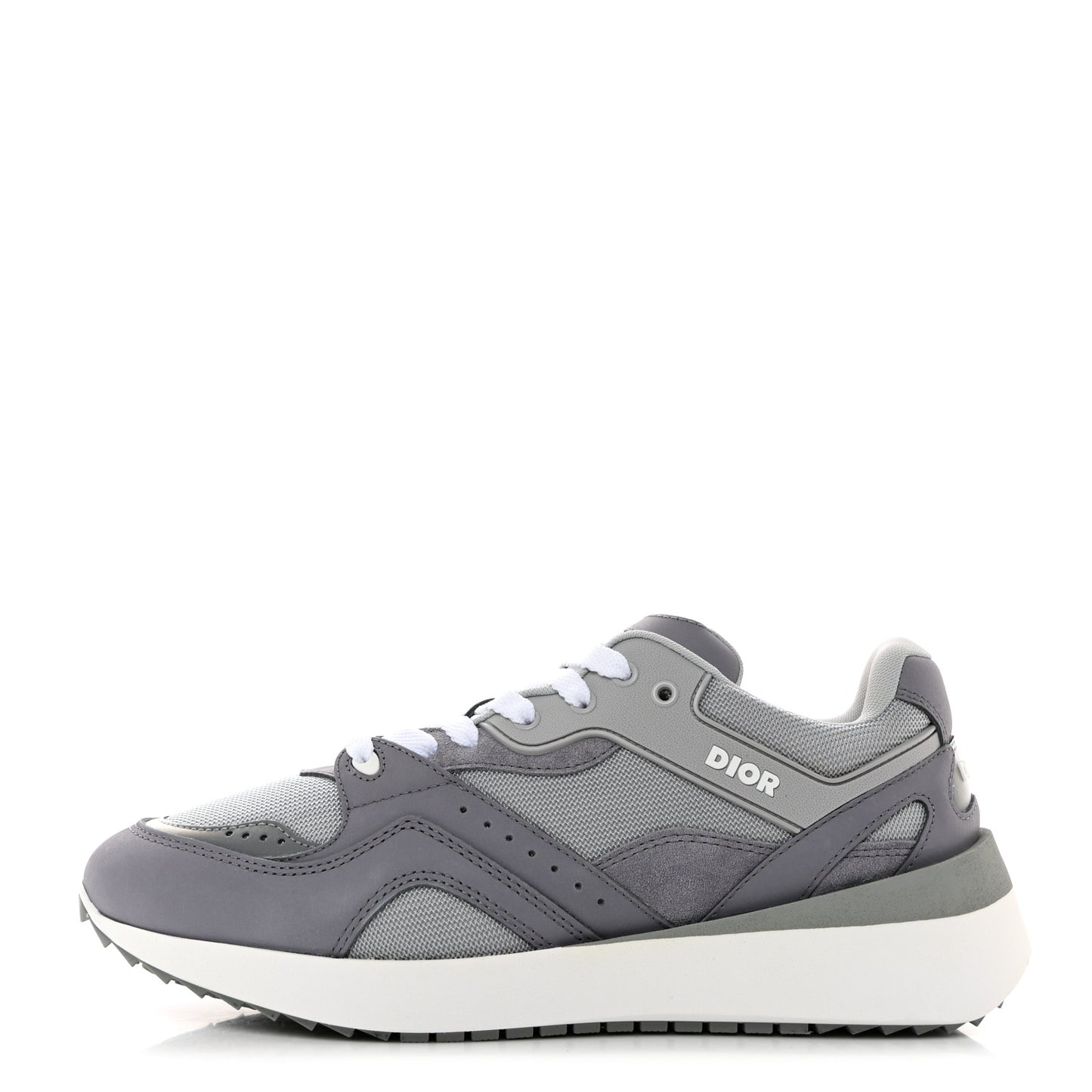 Technical Mesh Calfskin Mens B29 Sneakers 40 Grey