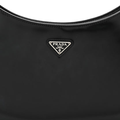 Prada Spazzolato Cleo Shoulder Bag Black 7 of 9