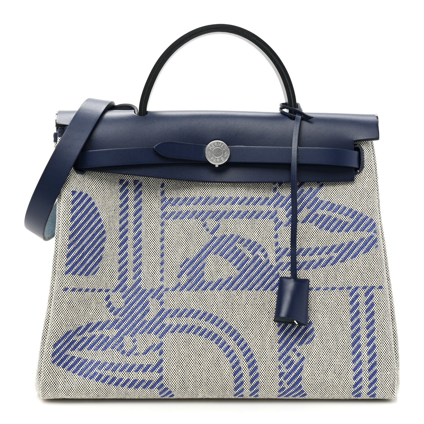 Vache Hunter Toile H Brides de Gala Herbag Zip Retourne 31 PM Bleu De France Ecru Black