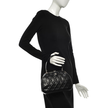 Chanel Lambskin Small Framed Bag Black 2 of 8