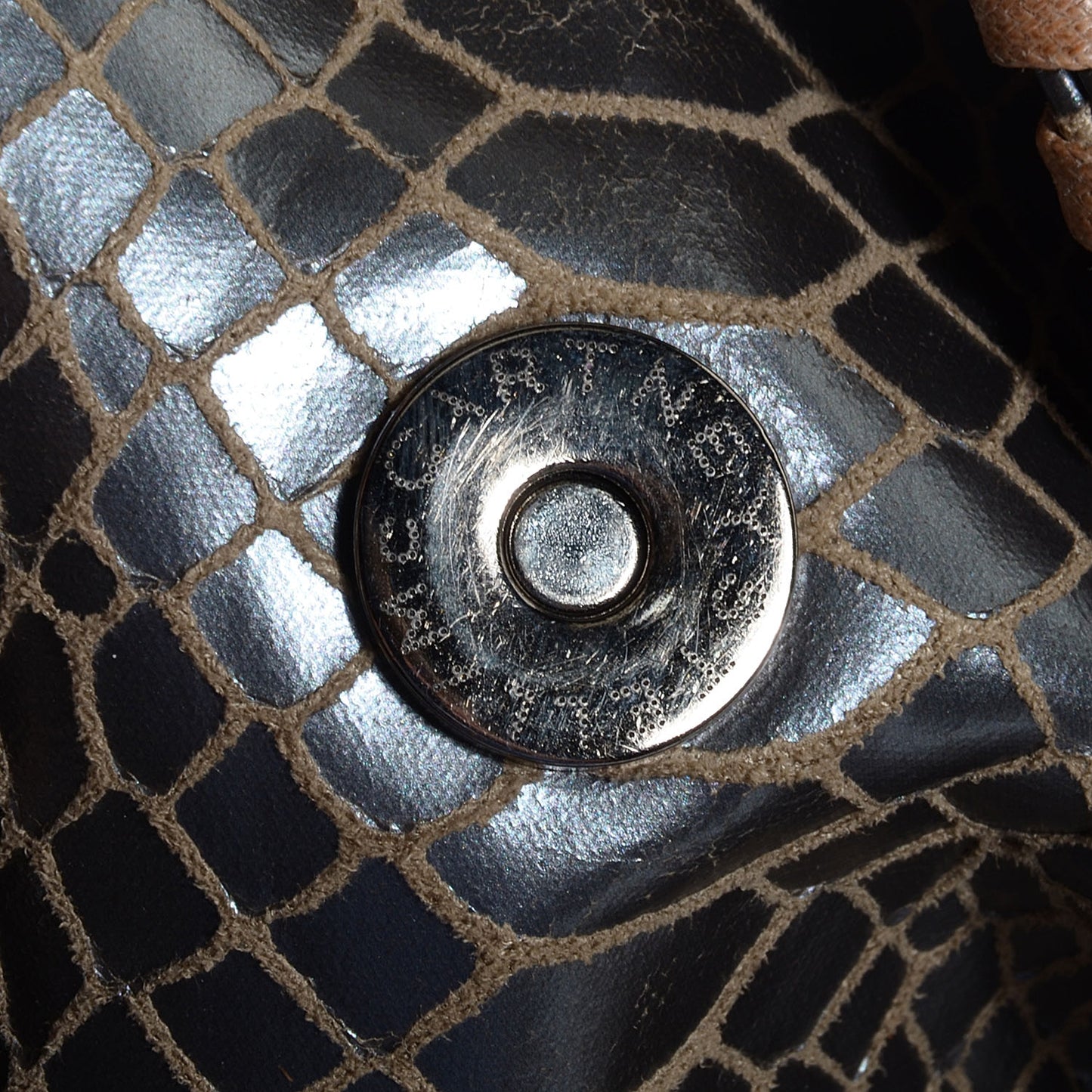 Faux Python Large Falabella Tote
