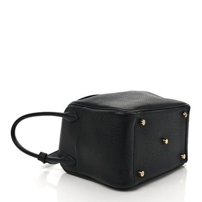 Hermes Taurillon Clemence Lindy 26 Black 4 of 11