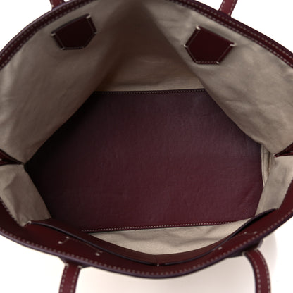 Burberry Cotton Canvas Calfskin Medium Society Tote Bag Natural 4 of 13