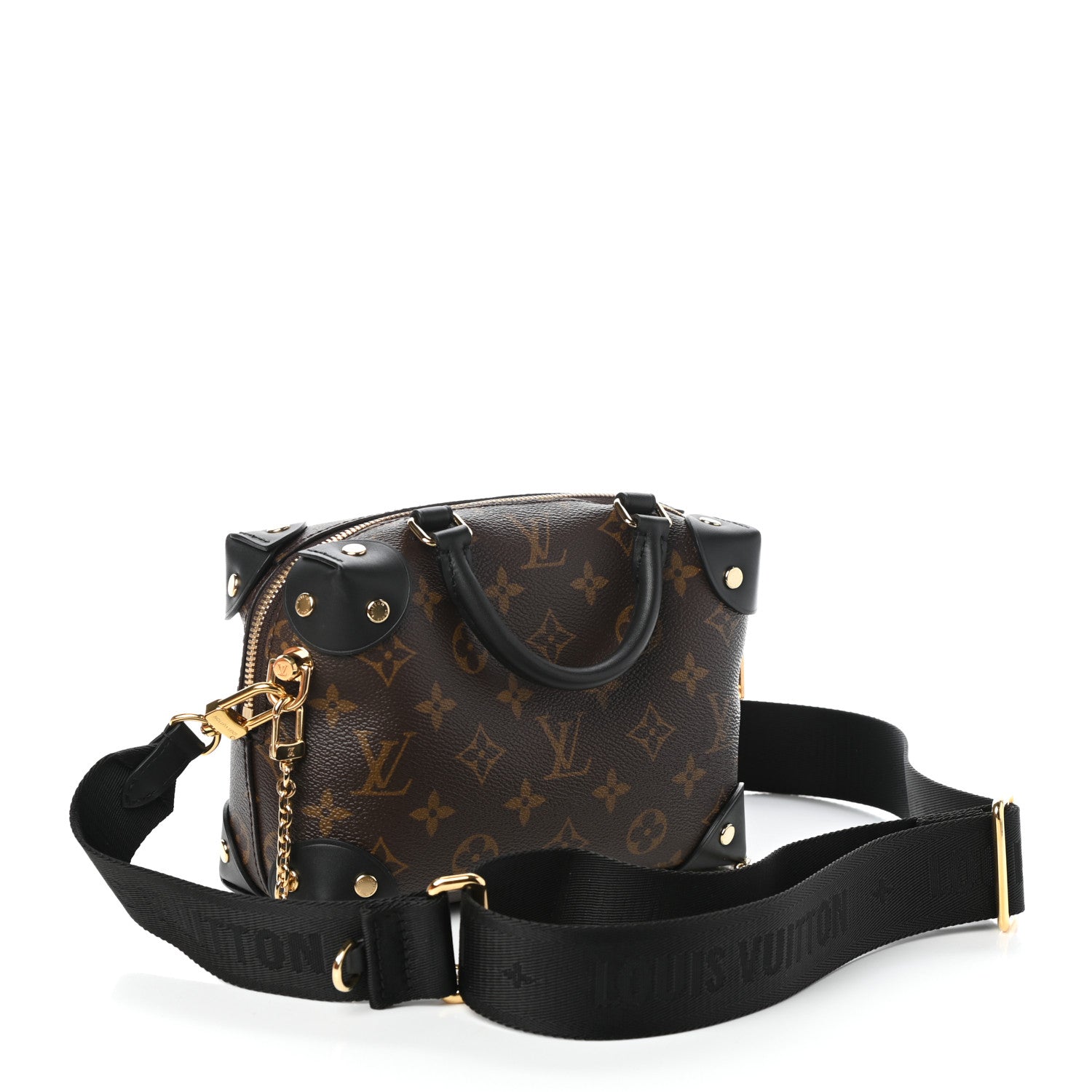 Louis Vuitton Monogram Petite Malle Souple Black 3 of 9
