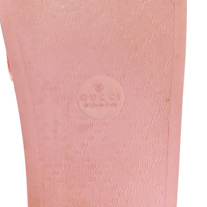 Gucci GG Supreme Monogram Slide Sandals 39 Cotton Candy Dark Cotton Candy 7 of 9