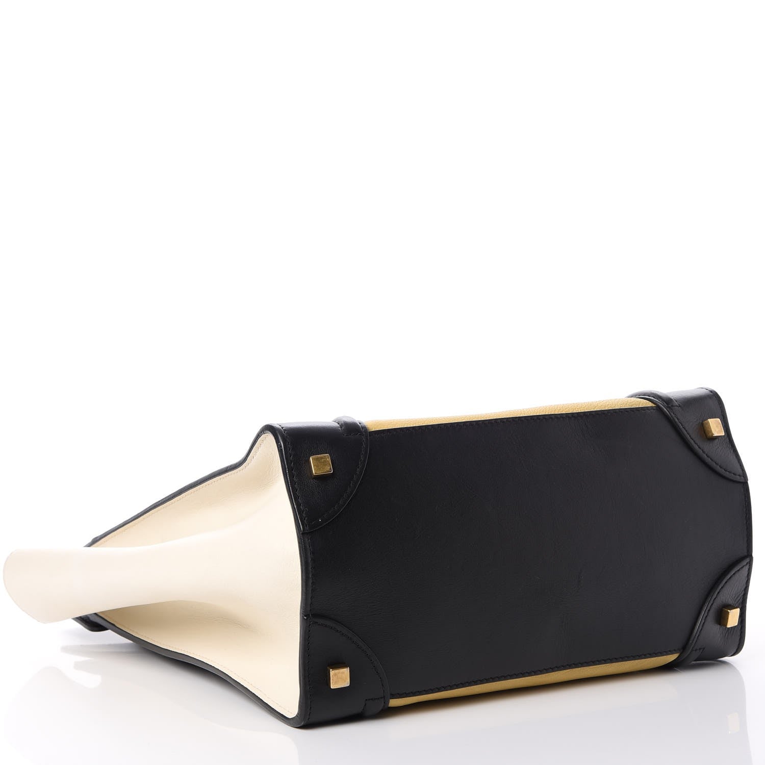 Celine Velluto Calfskin Mini Tri-Color Luggage Vanilla 4 of 7