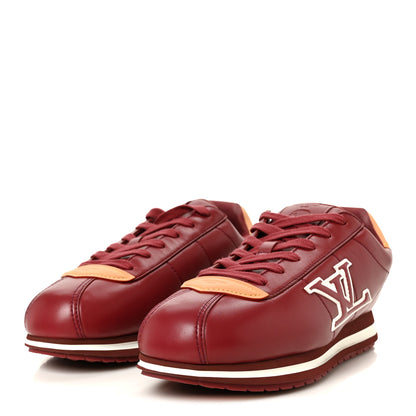 Louis Vuitton Lambskin Vachetta Mens LV Buttersoft Sneakers 10 Bordeaux 4 of 11