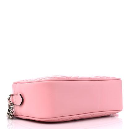Gucci Calfskin Matelasse Small GG Marmont Chain Shoulder Bag Wild Rose 4 of 10