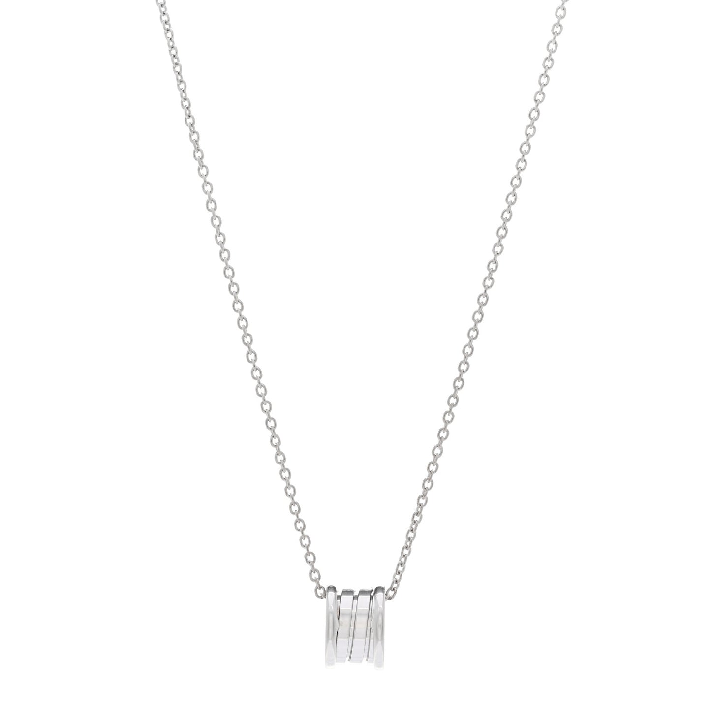 18K White Gold B.Zero1 Pendant Necklace