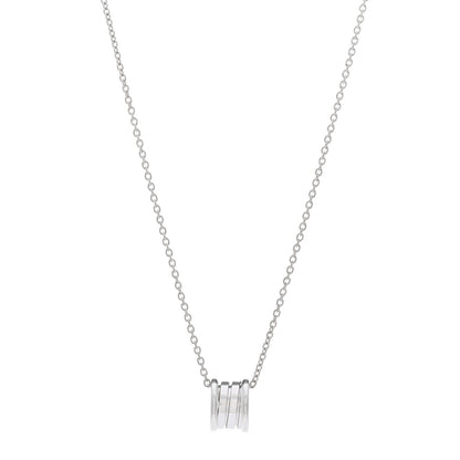 Bulgari 18K White Gold B.Zero1 Pendant Necklace 1 of 4