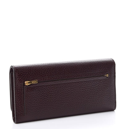 Mulberry Natural Grain Calfskin Continental Wallet Oxblood 3 of 9