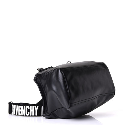 Givenchy Calfskin Small Pandora Logo Strap Black 3 of 4