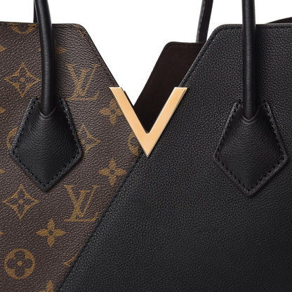 Louis Vuitton Calfskin Monogram Kimono Tote Black 8 of 13
