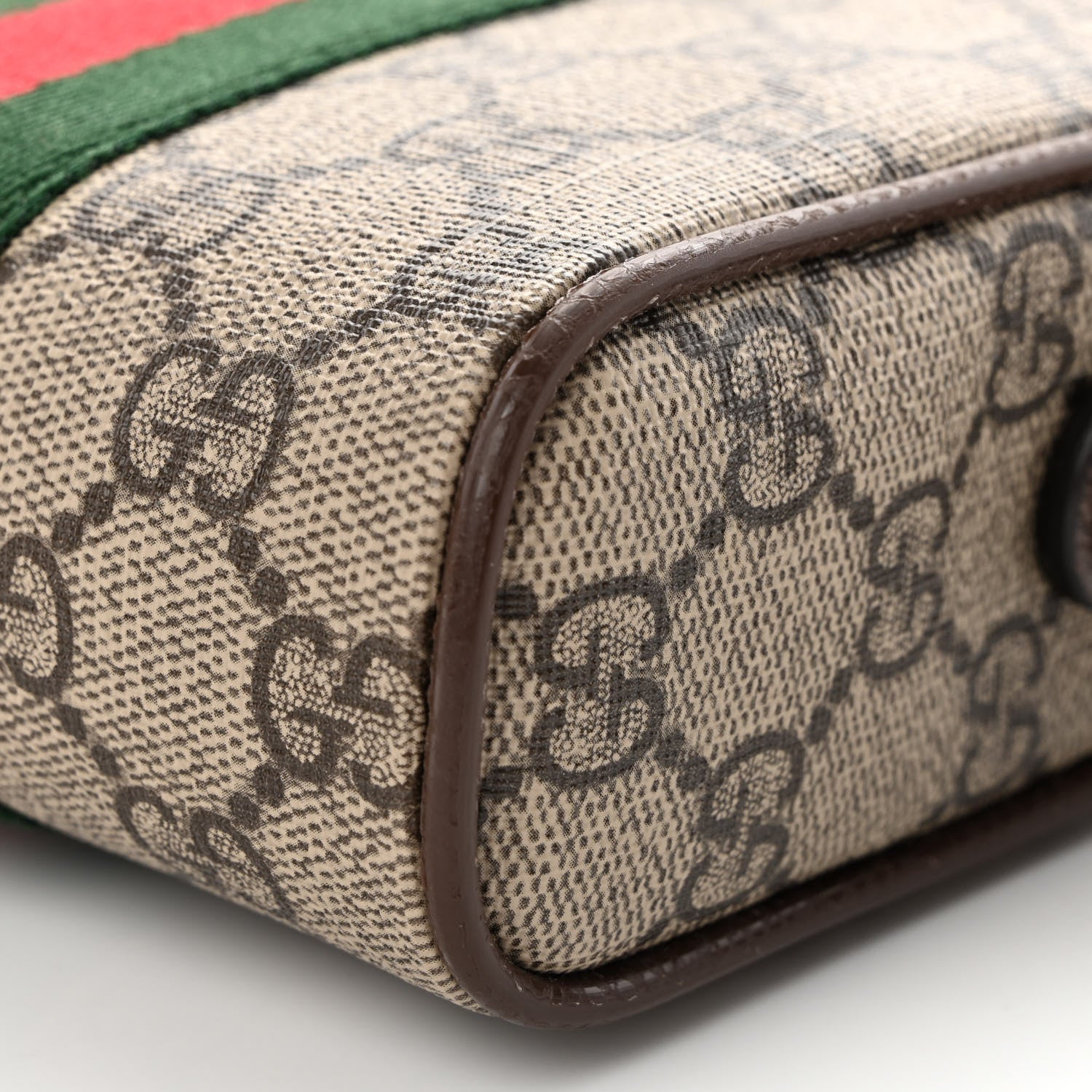 Gucci GG Supreme Monogram Web Mini Ophidia Messenger Brown 10 of 10