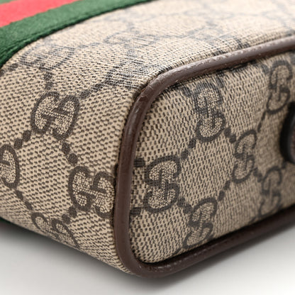Gucci GG Supreme Monogram Web Mini Ophidia Messenger Brown 10 of 10