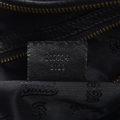 Gucci Suede Calfskin Large Babouska Studded Boston Black 7 of 10