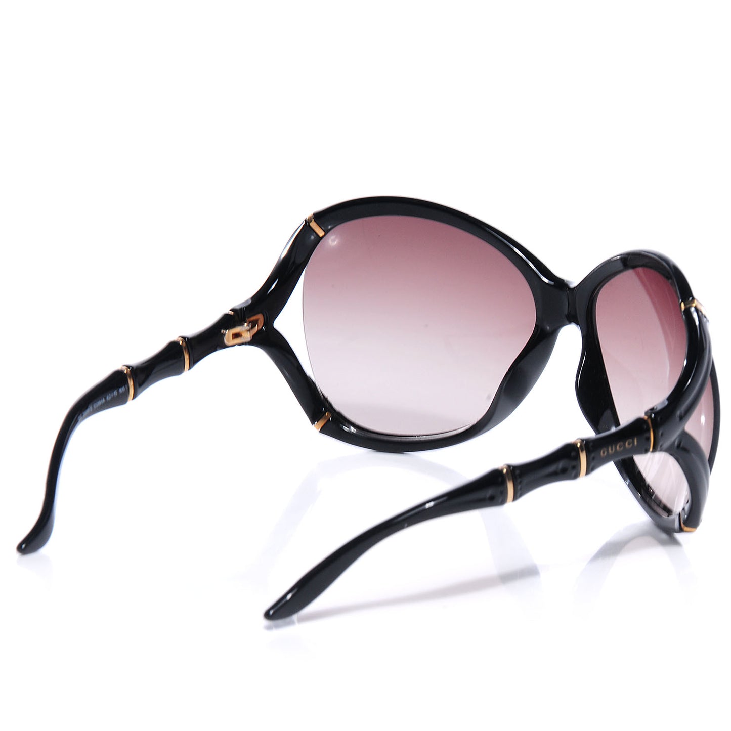 Oversized Oval Bamboo Sunglasses 3509/S Black