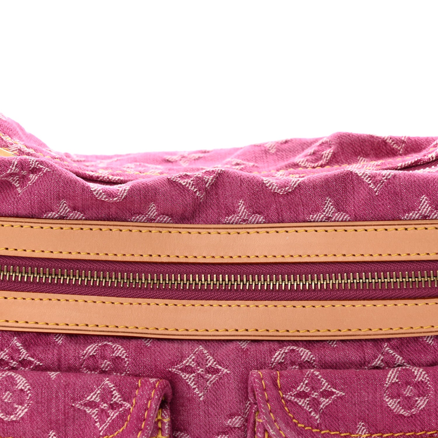 Louis Vuitton Denim Baggy PM Fuchsia 7 of 10