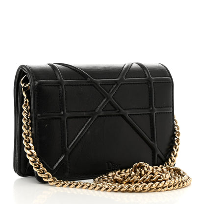 Christian Dior Lambskin Baby Diorama Flap Bag Black 3 of 8