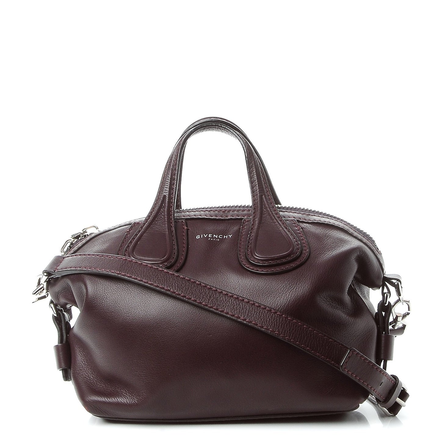 Waxed Calfskin Micro Nightingale Oxblood