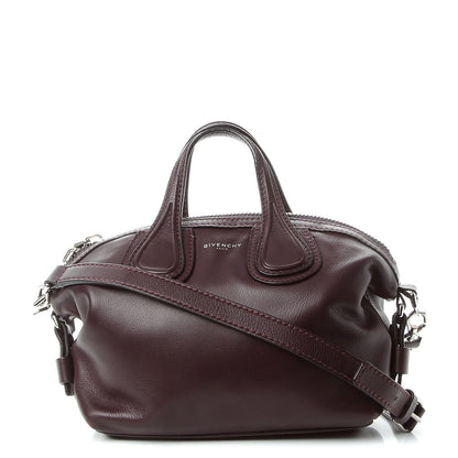 Givenchy Waxed Calfskin Micro Nightingale Oxblood 1 of 9