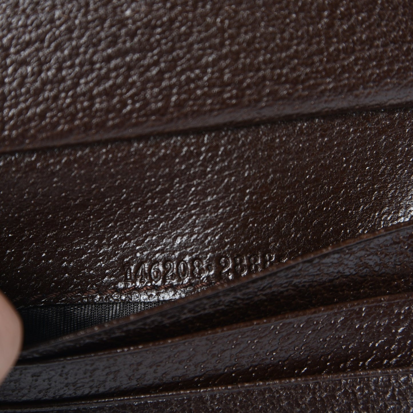 Monogram Web Compact Wallet Dark Brown